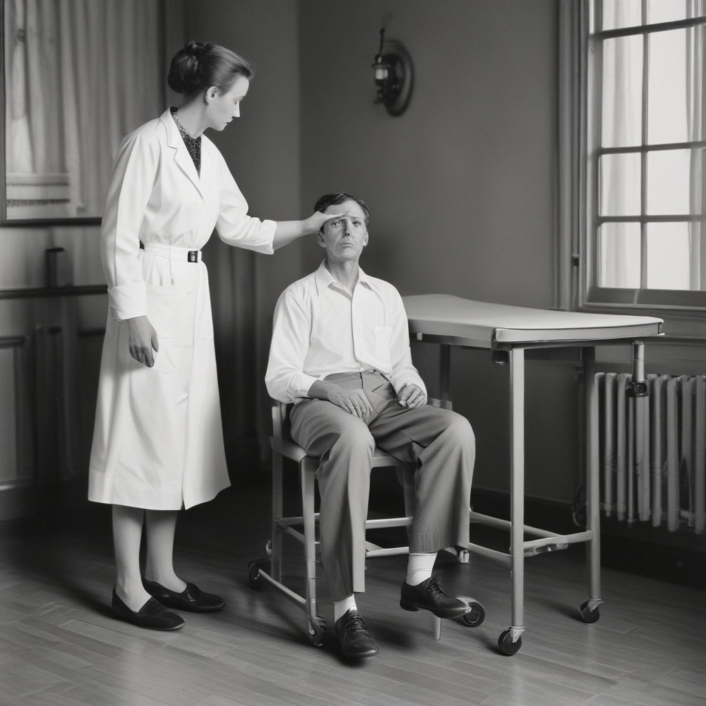 Physical therapist working with a patient