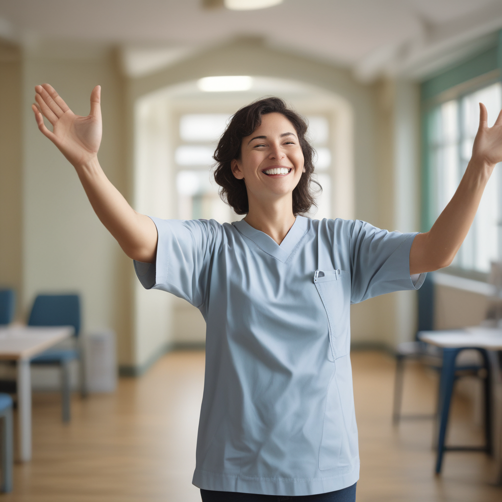 Happy patient after successful therapy